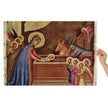 Nativity of Jesus by Bernardo Daddi Puzzle in Tin showcasing religious artwork with vibrant colors.